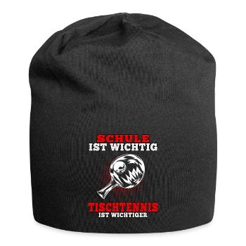 Tischtennis ist wichtiger junge Tischtennisspieler - Jersey-Beanie - Schwarz - Vorne