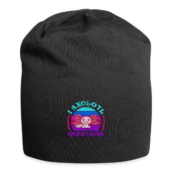 Axolotl Aquatic Animal Water Gift - Jersey Beanie - black - Front