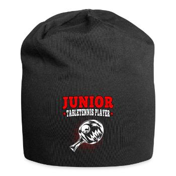 Tischtennis Nachwuchs Tischtennisspieler - Jersey-Beanie - Schwarz - Vorne