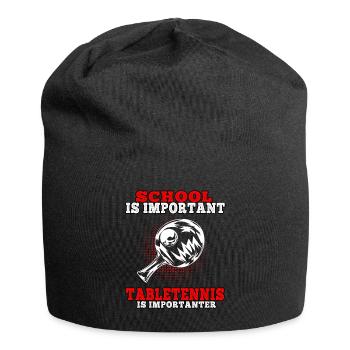 Tischtennis ist wichtiger junge Tischtennisspieler - Jersey-Beanie - Schwarz - Vorne