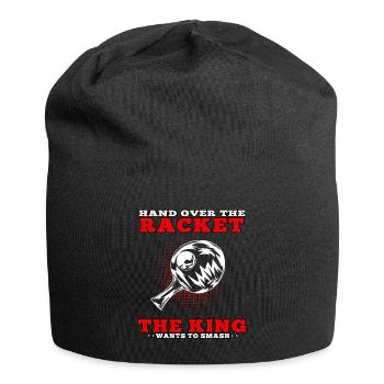 Tischtennis König schmettern Tischtennisspieler - Jersey-Beanie - Schwarz - Vorne