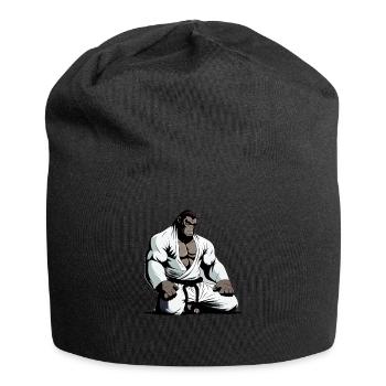 Starker Karate-Gorilla im Gi - Japan Karateka - Jersey-Beanie - Schwarz - Vorne