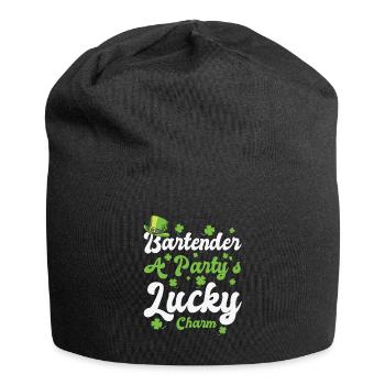 St. Patrick's Day Kleeblatt Kleeblatt Barkeeper - Jersey-Beanie - Schwarz - Vorne