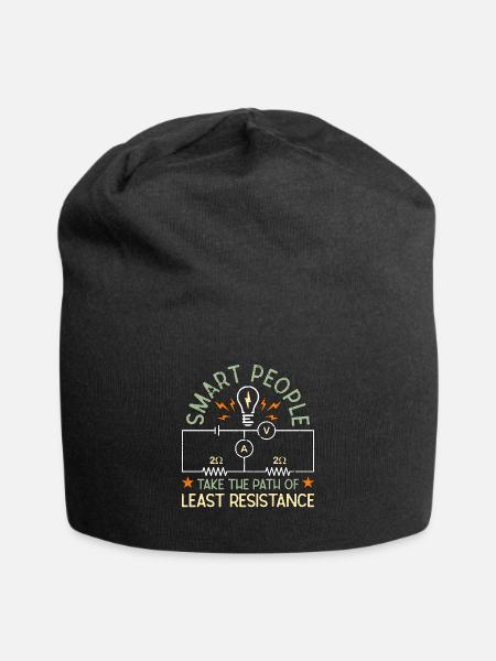 Génie électrique Des gens intelligents prennent un monteur de lignes - Bonnet en jersey - noir