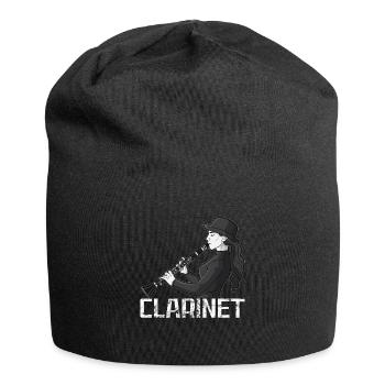 Klarinette Player Orchestra Musiker - Jersey-Beanie - Schwarz - Vorne