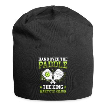 Pimple ball king smash pickleball - Jersey Beanie - black - Front