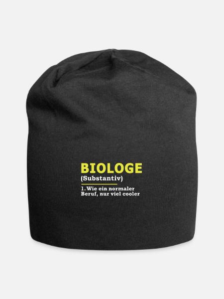 Biologe - Jersey-Beanie - Schwarz