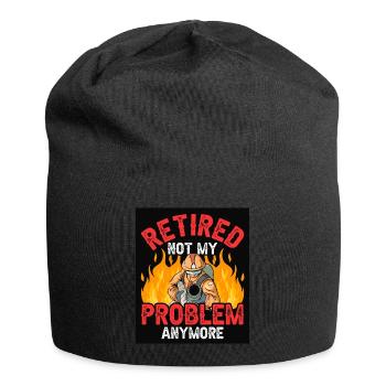 Im Ruhestand Nicht Mehr Mein Problem Rentner Rente - Jersey-Beanie - Schwarz - Vorne