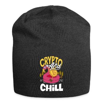 Crypto And Chill Cryptocurrency BTC - Jersey-Beanie - Anthrazit - Vorne