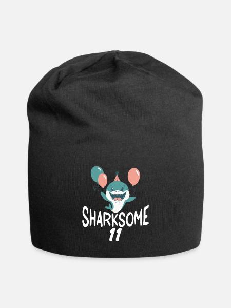 Hai Geschenk Hai Liebhaber - Jersey-Beanie - Schwarz