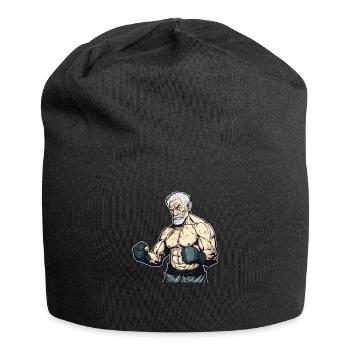 MMA Bärtige alte Männer - Cage Fighter Free - Jersey-Beanie - Schwarz - Vorne