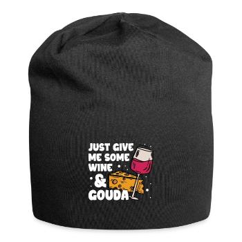 Gouda cheese - Jersey Beanie - black - Front