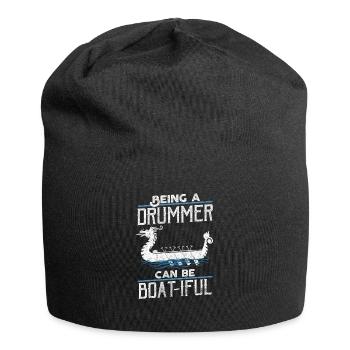 Viking Nordic Dragon Boat - Jersey Beanie - black - Front