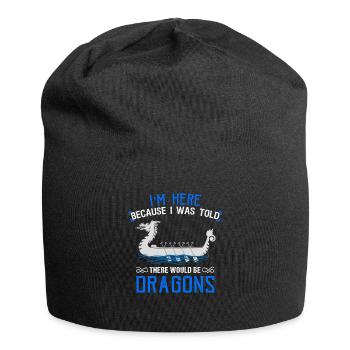 Viking Nordic Dragon Boat - Jersey Beanie - black - Front