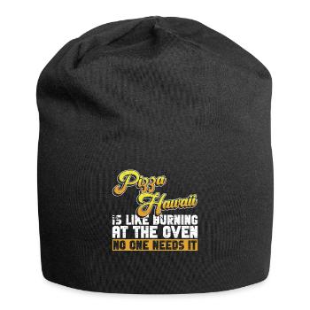 Pizza Anti Pizza Hawaii Pizza - Bonnet en jersey - noir - Devant