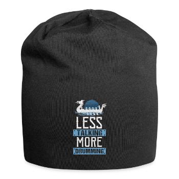 Viking Nordic Dragon Boat - Jersey Beanie - black - Front