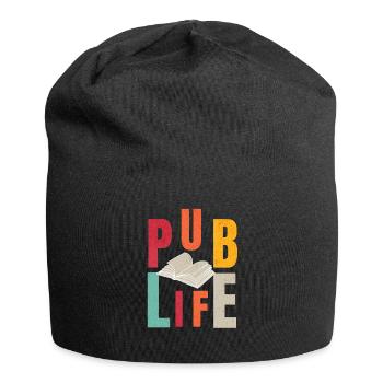 Just Published Author Shirt Women, Pub Day T Shirt - Jersey Beanie - black - Front