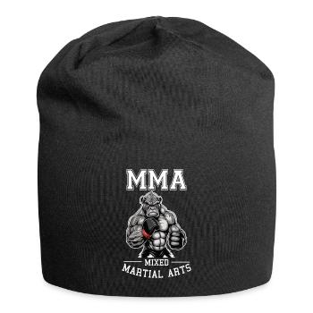 MMA Gorilla - Käfigkämpfer Freies Kämpfen - Jersey-Beanie - Schwarz - Vorne