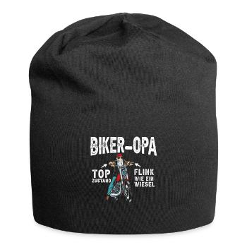 Motorrad Opa Motorradfahrer Biker Opa Top Zustand - Jersey-Beanie - Schwarz - Vorne