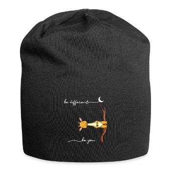 Soyez différent Girafe Soyez vous Autisme Girafe - Bonnet en jersey - noir - Devant