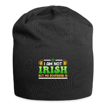 Fête de la Saint-Patrick, un ami irlandais - Bonnet en jersey - noir - Devant