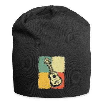 Ukulélé Joueur de ukulélé Ukuléléliste - Bonnet en jersey - noir - Devant