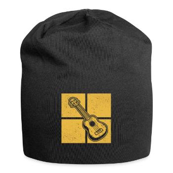 Ukulélé Joueur de ukulélé Ukuléléliste - Bonnet en jersey - noir - Devant