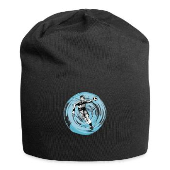 Handballspieler Handball-Ball Handballer Vintage - Jersey-Beanie - Schwarz - Vorne