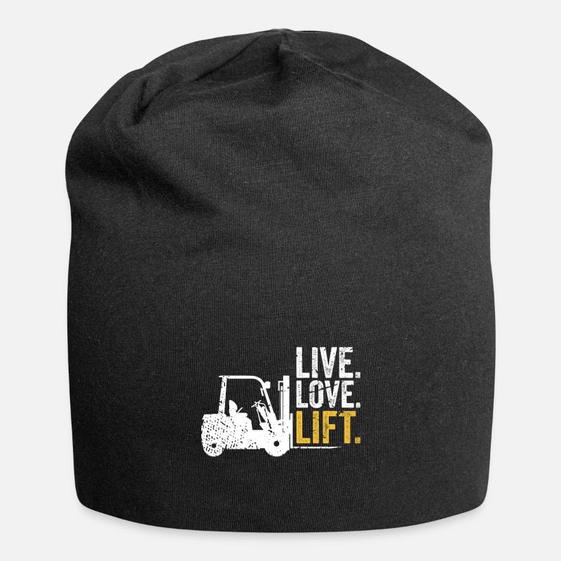 Gabelstapler - Jersey-Beanie - Schwarz