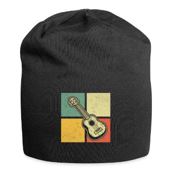 Ukulélé Joueur de ukulélé Ukuléléliste - Bonnet en jersey - noir - Devant