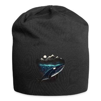 Colorful killer whale watching Orca whale watching - Jersey Beanie - black - Front