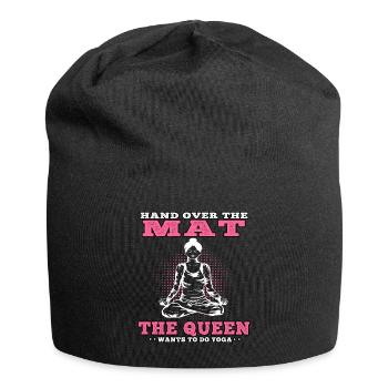 Yoga Queen veut faire du yoga Namasté Meditation - Bonnet en jersey - noir - Devant