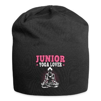 Jeunes amateurs de yoga méditation Namasté - Bonnet en jersey - noir - Devant