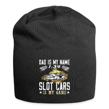 Slot Car is my game - Papa Modellauto - Jersey-Beanie - Schwarz - Vorne