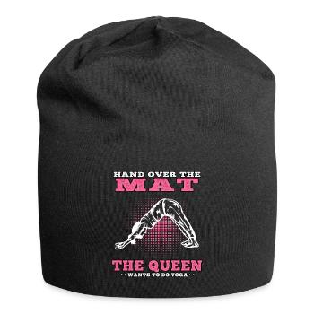 Yoga Queen veut faire du yoga Namasté Meditation - Bonnet en jersey - noir - Devant