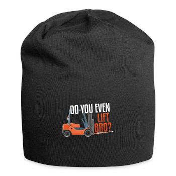 Heben Sie Gabelstaplerfahrer Fahrer Gabelstapler - Jersey-Beanie - Schwarz - Vorne