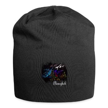Bangkok Thaïlande Voyage thaïlandais Bangkok tenue. - Bonnet en jersey - noir - Devant