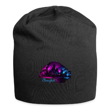 Bangkok Thaïlande Voyage thaïlandais Bangkok tenue. - Bonnet en jersey - noir - Devant