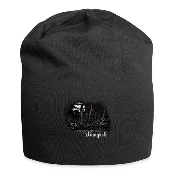 Bangkok Thaïlande Thaïlande Voyage Bangkok Tenue. - Bonnet en jersey - noir - Devant