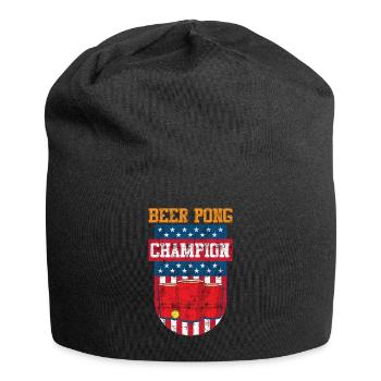 Stars and Stripes USA Beer Pong Champion Bier Pong - Jersey-Beanie - Schwarz - Vorne