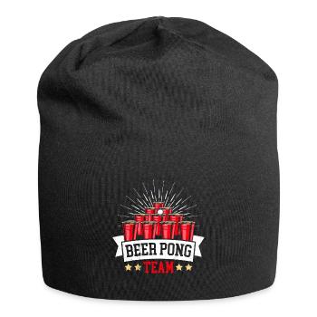 Beer Pong Team Bierpong Team Party Bier Pong - Bonnet en jersey - noir - Devant