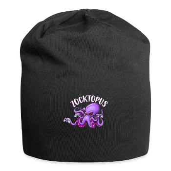 Gaming Octopus Gaming Tintenfisch Zocktopus - Jersey-Beanie - Schwarz - Vorne