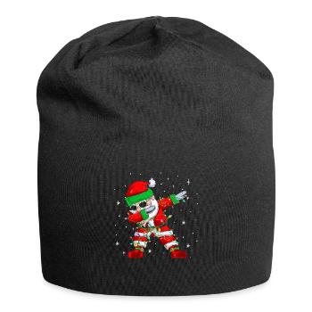 Tamponner le Père Noël avec des lunettes de soleil Lumières de Noël - Bonnet en jersey - noir - Devant
