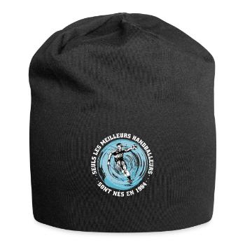 Französischer Handballer Jahrgang 1984 Geburtstag - Jersey-Beanie - Schwarz - Vorne