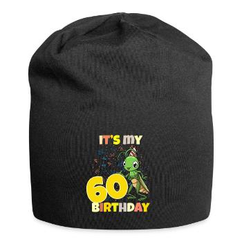 C’est ma sauterelle de 60 ans - Bonnet en jersey - noir - Devant