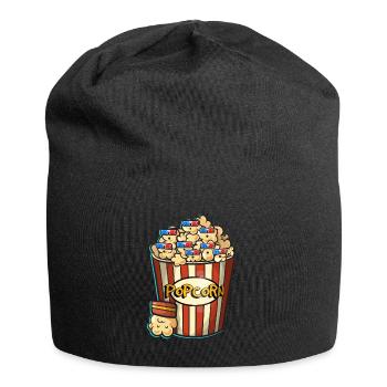 Popcorn - Jersey Beanie - black - Front