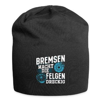 Bremsen macht die Felgen dreckig PS-Liebhaber - Jersey-Beanie - Schwarz - Vorne