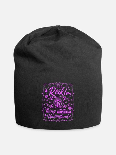 Reiki Practitioners & Reiki Master - Jersey Beanie - black
