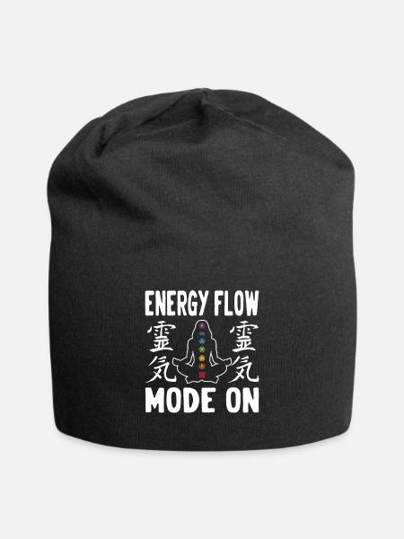 Reiki Practitioners & Reiki Master - Jersey Beanie - black