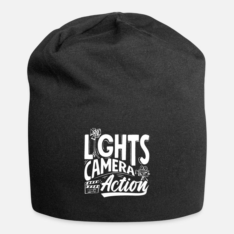 Lights Camera Action Filmmaker - Bonnet en jersey - noir